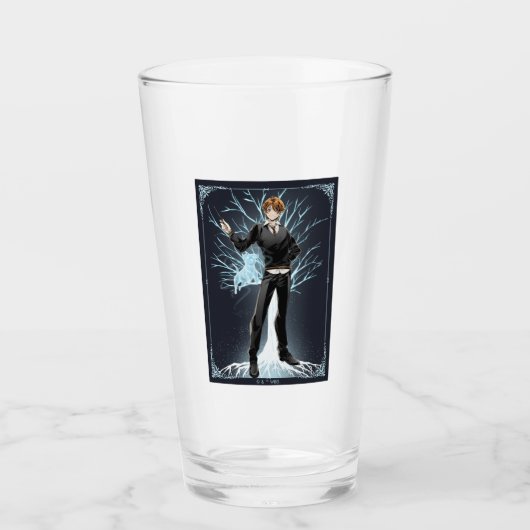 Verre Jack Russell Terrier Patronus d'Anime Ron Weasley (Devant)
