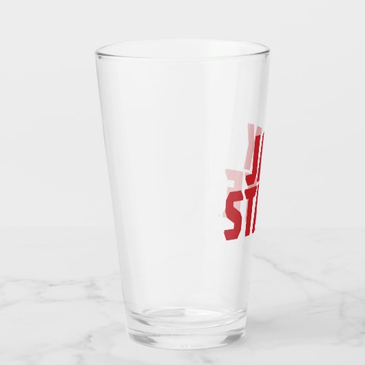 Verre Jacksonville State University JAX STATE Bold Red (Droite)