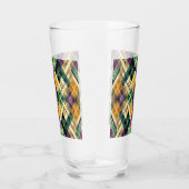 Verre Jacquard Mardi Gras jaune violet vert (Droite)