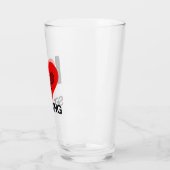 VERRE J'ADORE LE TENNIS SERVIR (Gauche)