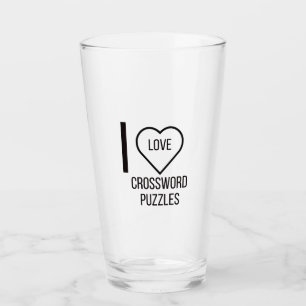 VERRE J'ADORE LES MOTS DE CROISEMENT