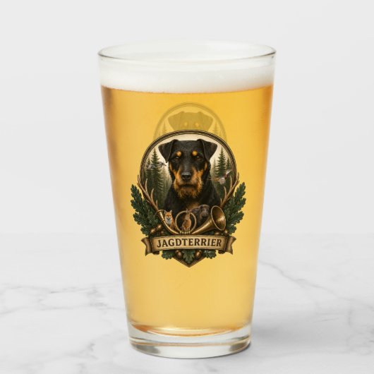 Verre Jagdterrier , Logo de chasse (Devant (rempli))