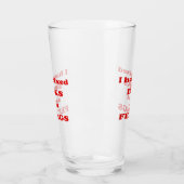 Verre J'ai bu des boissons mélangées à des sentiments - (Gauche)