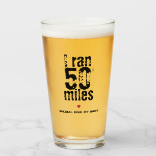 Verre J'Ai Couru 50 Miles Ultramarathon Course Drôle Cou