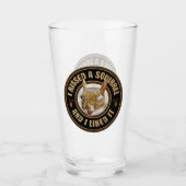 Verre J'ai embrassé un écureuil - drôle de parodie (Devant)