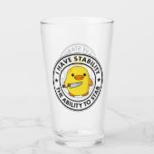 Verre J'Ai La Stabilité De Stab Funny (Dos)