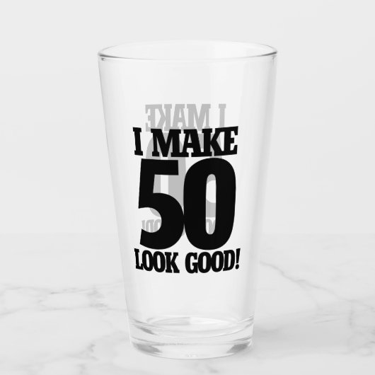 Verre J'ai l'air de 50 ans (Devant)