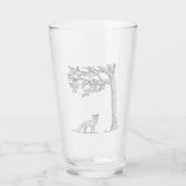 Verre J'ai repéré l'écureuil (Devant)