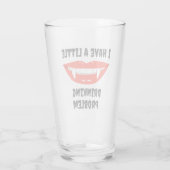 Verre J'Ai Un Petit Problème De Boisson Vampire Fangs (Dos)