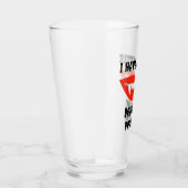 Verre J'Ai Un Petit Problème De Boisson Vampire Fangs (Droite)