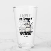 Verre J'ai une fonte, Snowman (Devant)