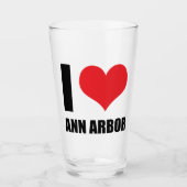 Verre J'aime Ann Arbor (Devant)
