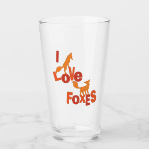 Verre J'aime des renards