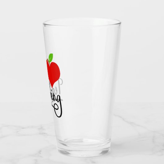 Verre J'aime Enseignant Enseignant (Gauche)