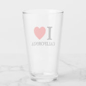 Verre J'aime la Californie (Dos)