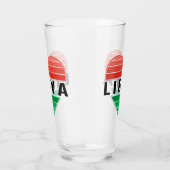 Verre J'aime la Libye, le coeur libyen (Droite)