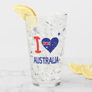Verre "J'AIME L'AUSTRALIE" l'Australie jour le 26