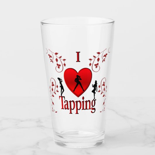 Verre J'aime le claquettes (Devant)