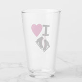 Verre J'Aime Le Patinage Sur Glace (Dos)
