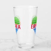 Verre J'aime l'Erythrée, coeur érythréen (Gauche)