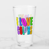 Verre J'aime les couleurs (Devant)