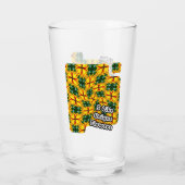 Verre J'Aime Les Fleurs Uniques (Dos)