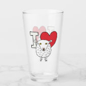 Verre J'aime les moutons (Devant)