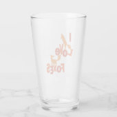 Verre J'Aime Les Renards (Dos)