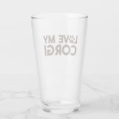 VERRE J'AIME MA PAW CORGI (Dos)