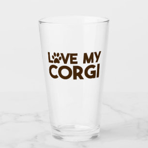 VERRE J'AIME MA PAW CORGI