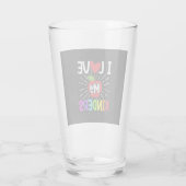 Verre J'Aime Mes Gentils À L'École (Dos)