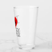 Verre J'aime mon beagle (Gauche)