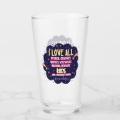 Verre J'Aime Toutes Les Créatures Mythiques, Vampires, W (Devant)