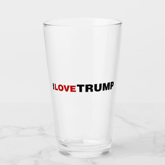 Verre J'aime Trump (Devant)