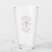 Verre J'aime Yorkshire Terriers et les USA 01 (Dos)