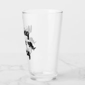 Verre J'aimerais pêcher une citation drôle (Gauche)