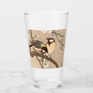 Verre Japonais Asiatique Koson Bird Chickadee Songbird