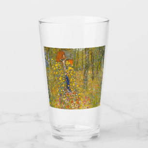 Verre Jardin agricole Gustav Klimt avec Crucifix