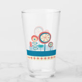 Verre Jardin printanier moderne du milieu du siècle 2 (Devant)