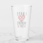 Verre Je déteste la Saint Valentin (Dos)