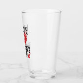 Verre Je déteste la Saint Valentin (Gauche)