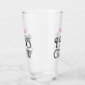 Verre Je fais Crew Black Rose Monogramme Mariage fête de (Gauche)