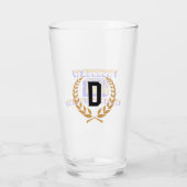 Verre "Je me demande si la bière..." Monogramme (Dos)
