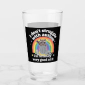 Verre Je Ne Lutte Pas Avec L'Autisme Autistique Funny Ra (Devant)