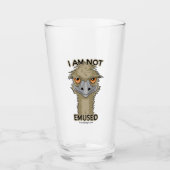 Verre Je Ne Suis Pas Emusé Drôle Emu Pun (Devant)