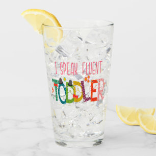 Verre Je parle Fluent Toddler - Maman, Garderie Enseigna