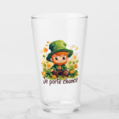 Verre Je porte chance (Devant)