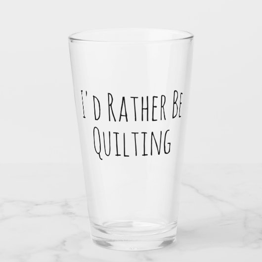 Verre Je préfère arrêter de coudre (Devant)