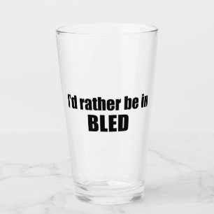 Verre Je préférerais être à Bled Slovénie