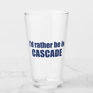 Verre Je préférerais être à Cascade Idaho